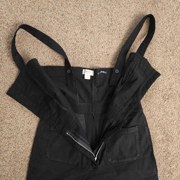 Anthropologie Maeve Jumpsuit Women's 10 Colette Linen Cropped Wide-Leg Overalls - Picture 9 of 15